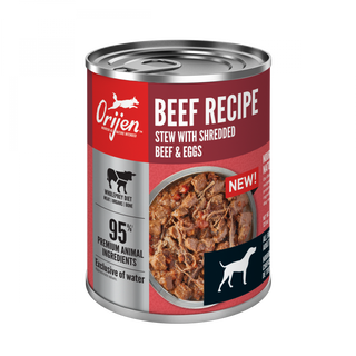 ORIJEN Beef Recipe Stew with Shredded Beef and Eggs Grain Free Dog Food