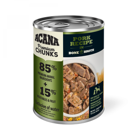 ACANA Premium Chunks Grainfree Pork Recipe in Bone Broth Wet Dog Food