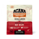 ACANA Freeze Dried Dog Food & Topper, Grain Free, High Protein,  Fresh & Raw Animal Ingredients, Ranch Raised Beef Recipe, Patties