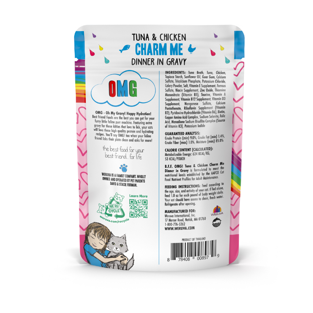 Weruva BFF Tuna & Chicken Charm Me Recipe Pouches Wet Cat Food