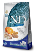 Farmina Ocean N&D Natural & Delicious Medium & Maxi Adult Cod, Spelt, Oats & Orange Dry Dog Food