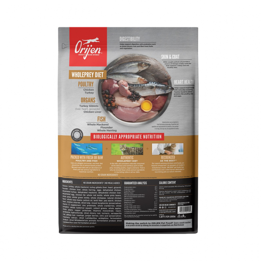 ORIJEN Original Cat Grain Free Dry Cat Food