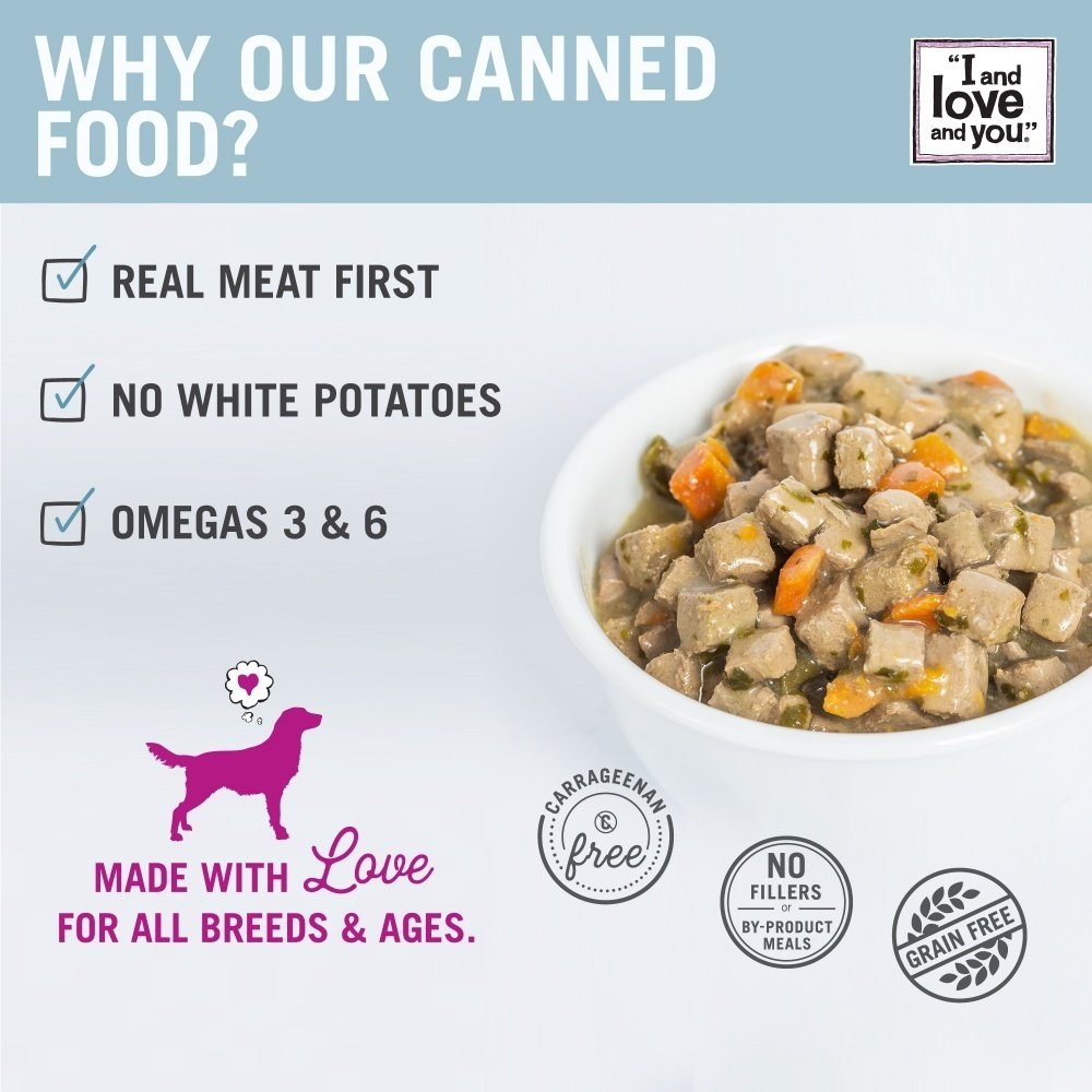 I And Love And You Grain Free Moo Moo Venison Stew Canned Dog Food