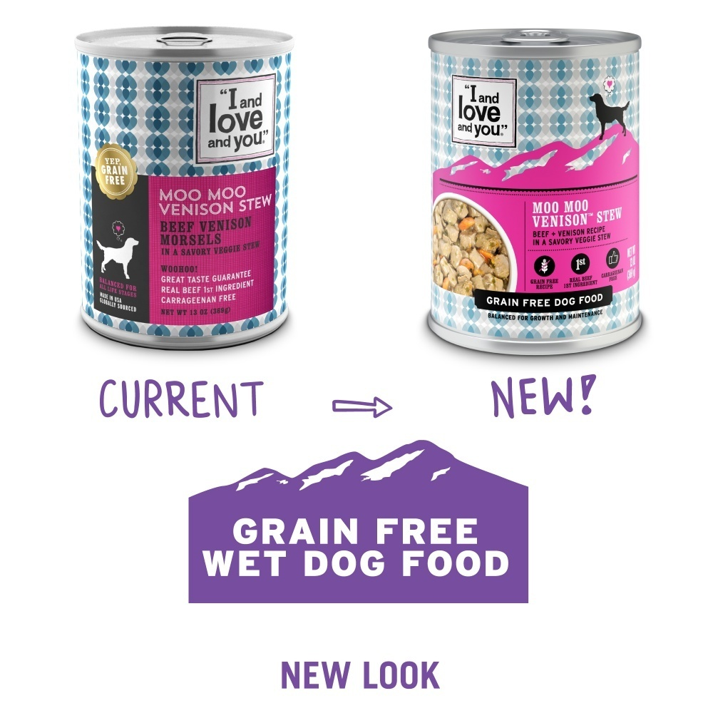 I And Love And You Grain Free Moo Moo Venison Stew Canned Dog Food