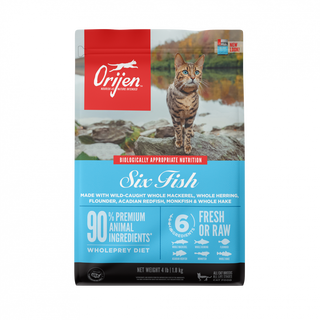 ORIJEN Grain Free Six Fish Dry Cat Food