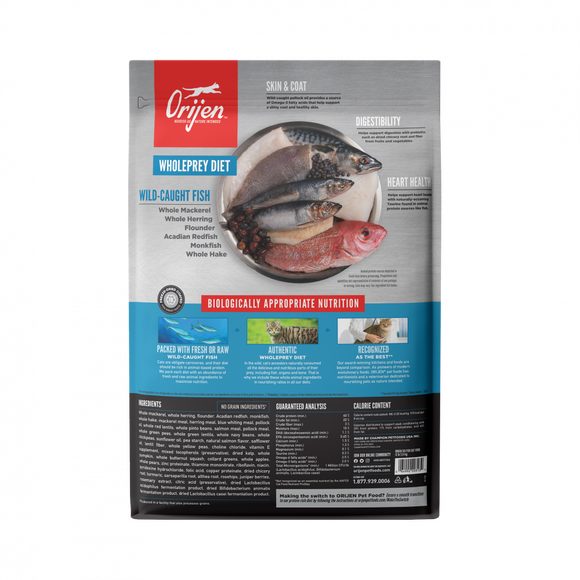 ORIJEN Grain Free Six Fish Dry Cat Food
