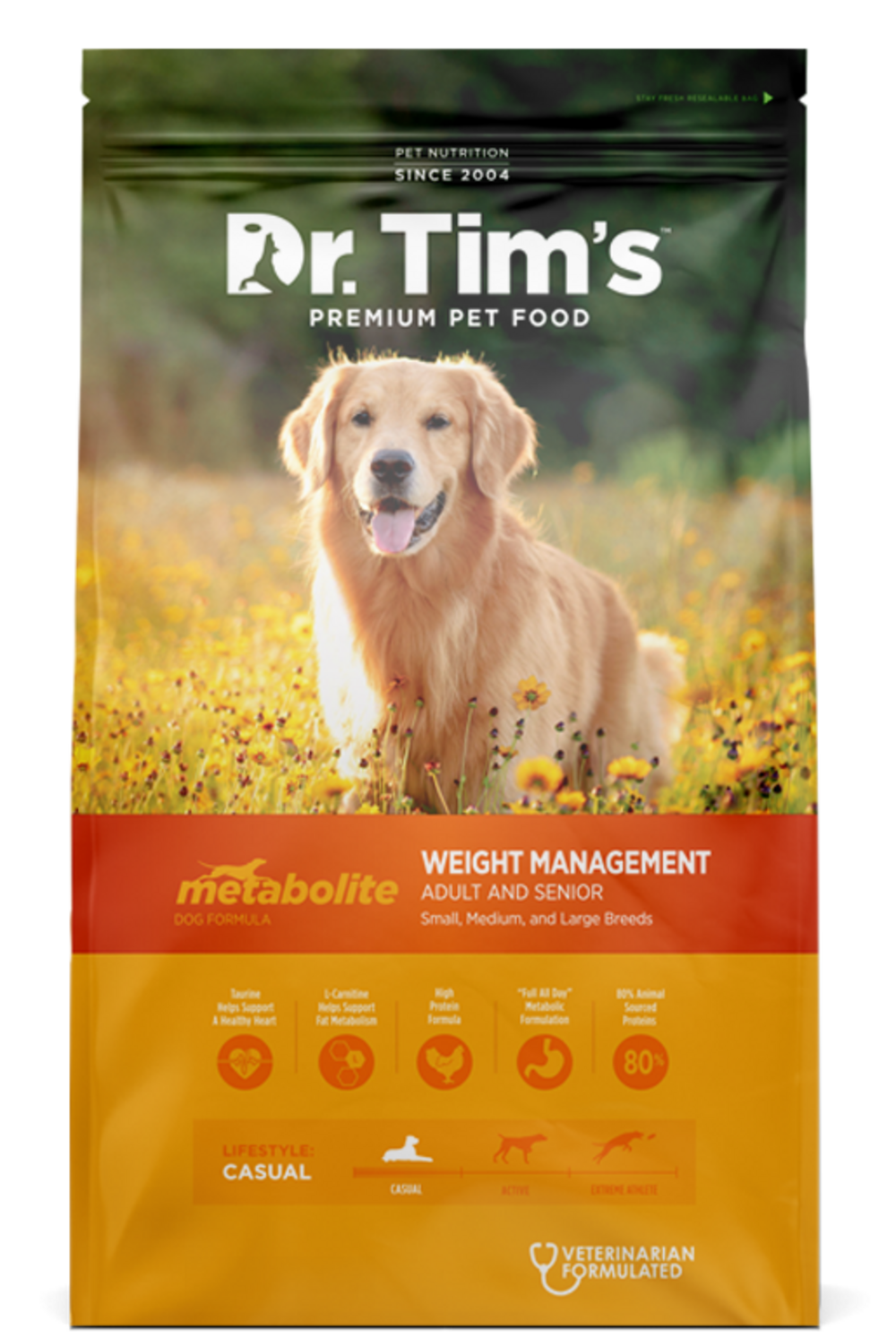 Dr. Tim's Metabolite Weight Management Formula Dry Dog Food