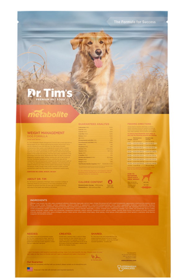 Dr. Tim's Metabolite Weight Management Formula Dry Dog Food