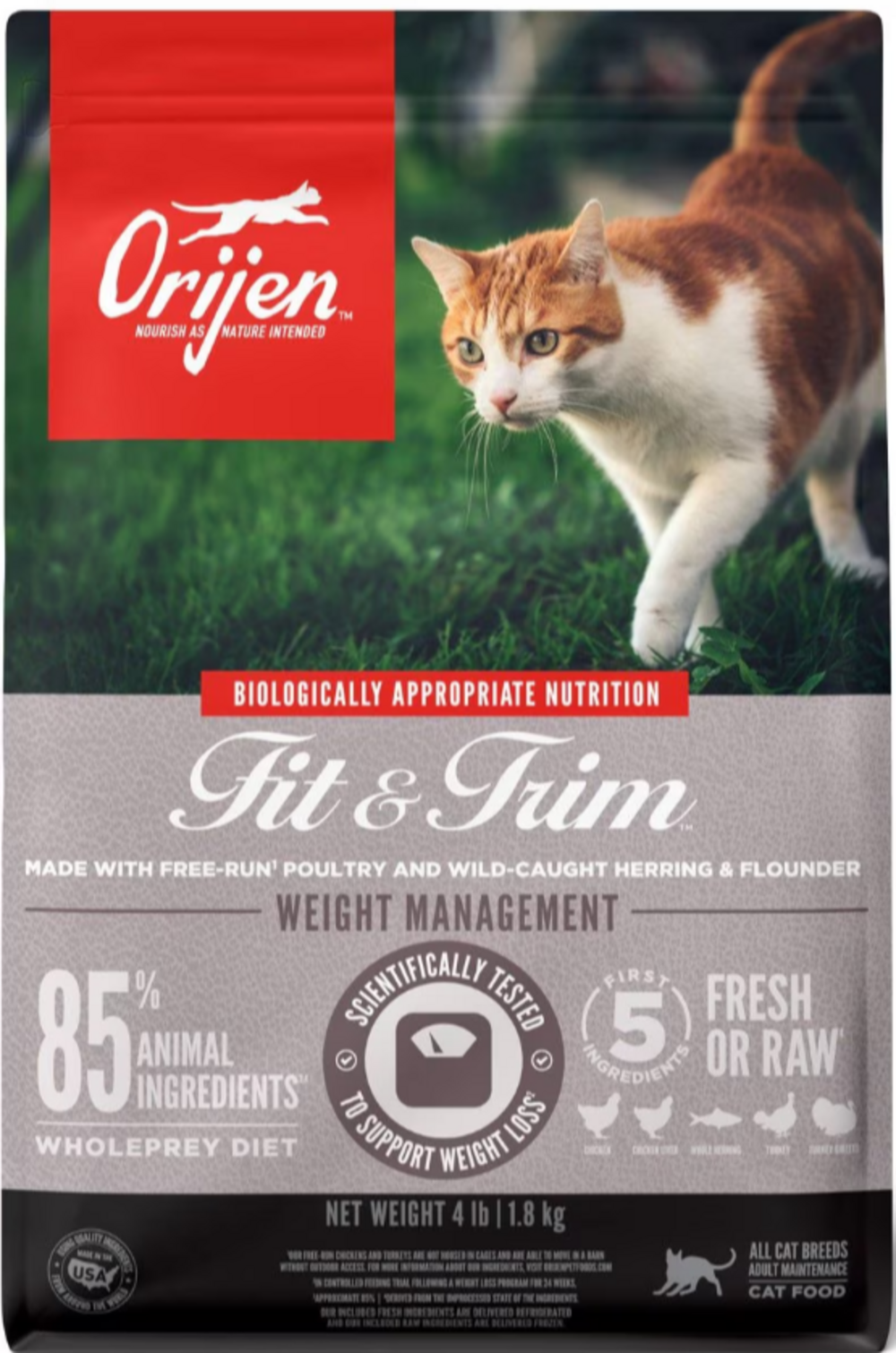 ORIJEN Grain Free Fit & Trim Dry Cat Food