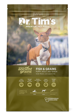 Dr. Tim's Heirloom Ancient Grains Fish Recipe Dry Dog Food