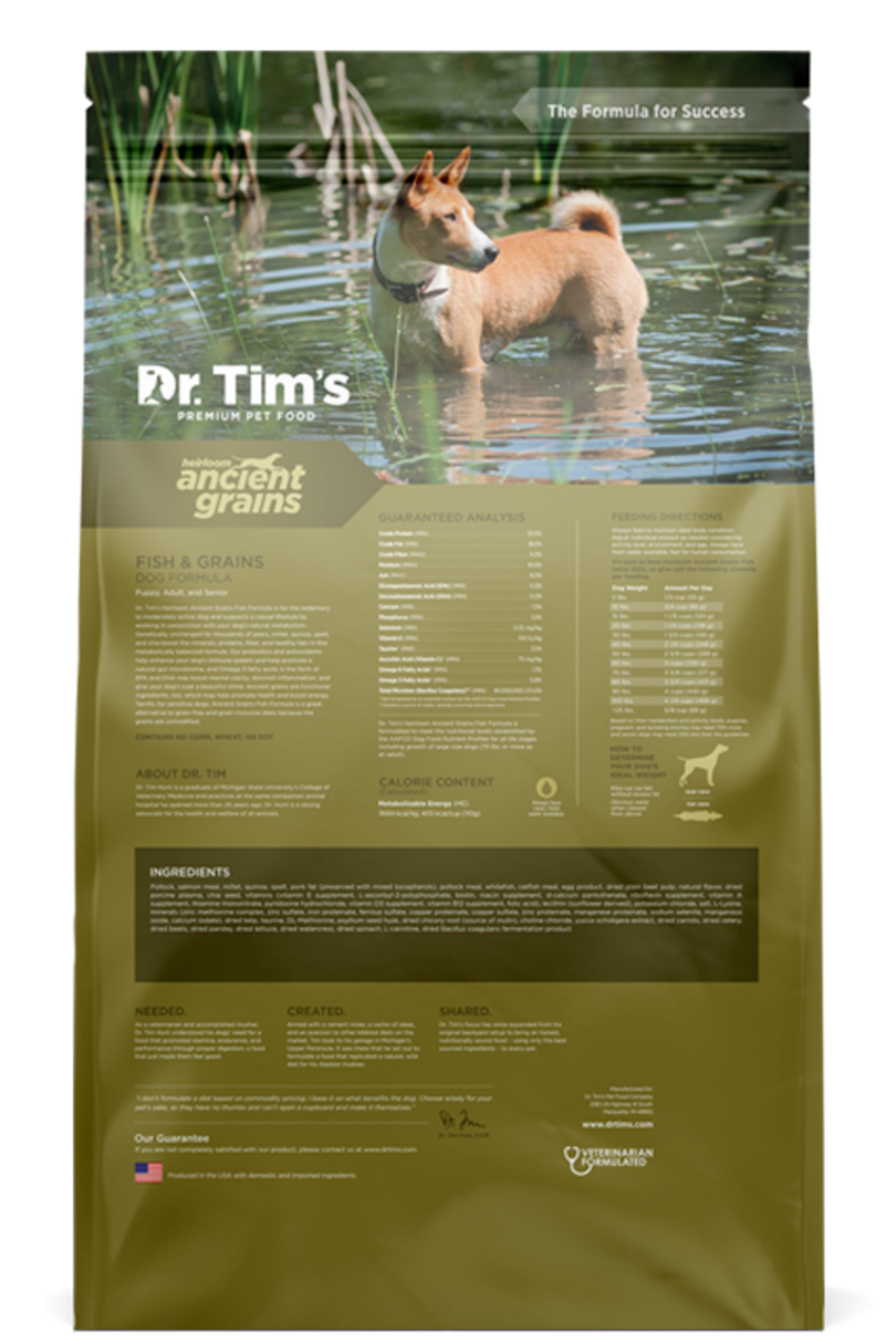 Dr. Tim's Heirloom Ancient Grains Fish Recipe Dry Dog Food