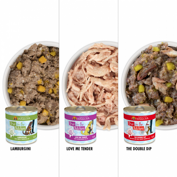 Weruva Dogs in the Kitchen Grain Free Doggie Dinner Dance! Variety Pack Canned Dog Food