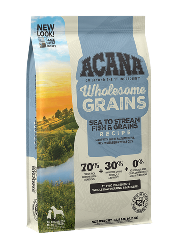 ACANA Wholesome Grains Sea to Stream Fish & Grains Recipe Dry Dog Food