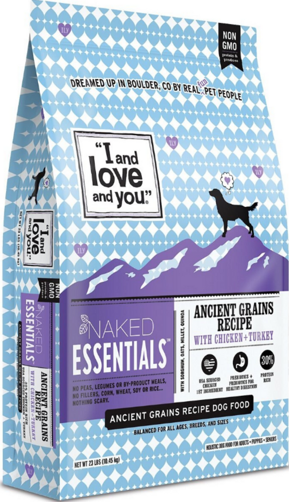 I and Love and You Naked Essentials Ancient Grain Chicken & Turkey Recipe Dry Dog Food