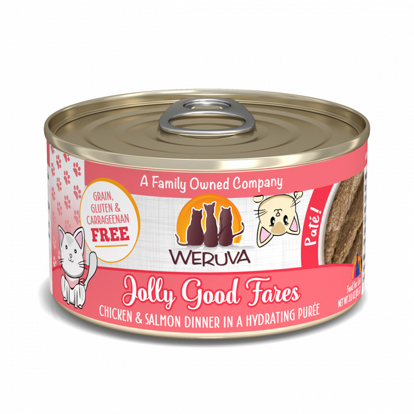 Weruva Classic Cat Pate Jolly Good Fares with Chicken & Salmon Canned Cat Food