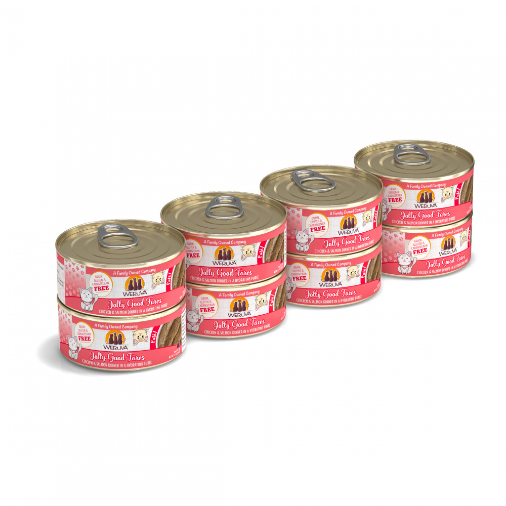 Weruva Classic Cat Pate Jolly Good Fares with Chicken & Salmon Canned Cat Food