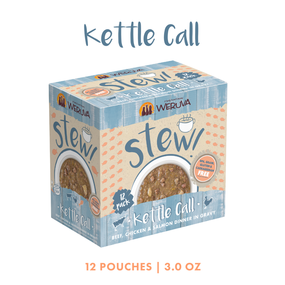 Weruva Classic Cat Stews! Kettle Call with Beef Chicken & Salmon in Gravy Canned Cat Food