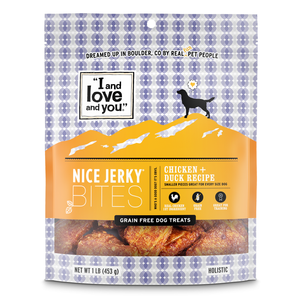 I And Love And You Nice Jerky Grain Free Chicken & Duck Dog Treats