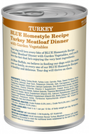 Blue Buffalo Homestyle Recipe Adult Turkey Meatloaf Dinner with Garden Vegetables Canned Dog Food