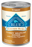 Blue Buffalo Homestyle Recipe Adult Turkey Meatloaf Dinner with Garden Vegetables Canned Dog Food