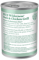 Blue Buffalo Wilderness High-Protein Grain-Free Duck & Chicken Grill Adult Canned Dog Food