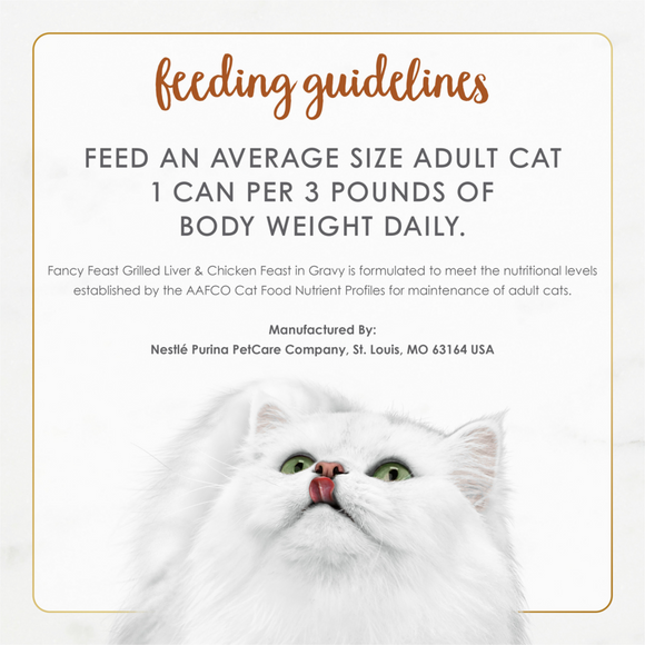 Fancy Feast Grilled Liver and Chicken Canned Cat Food