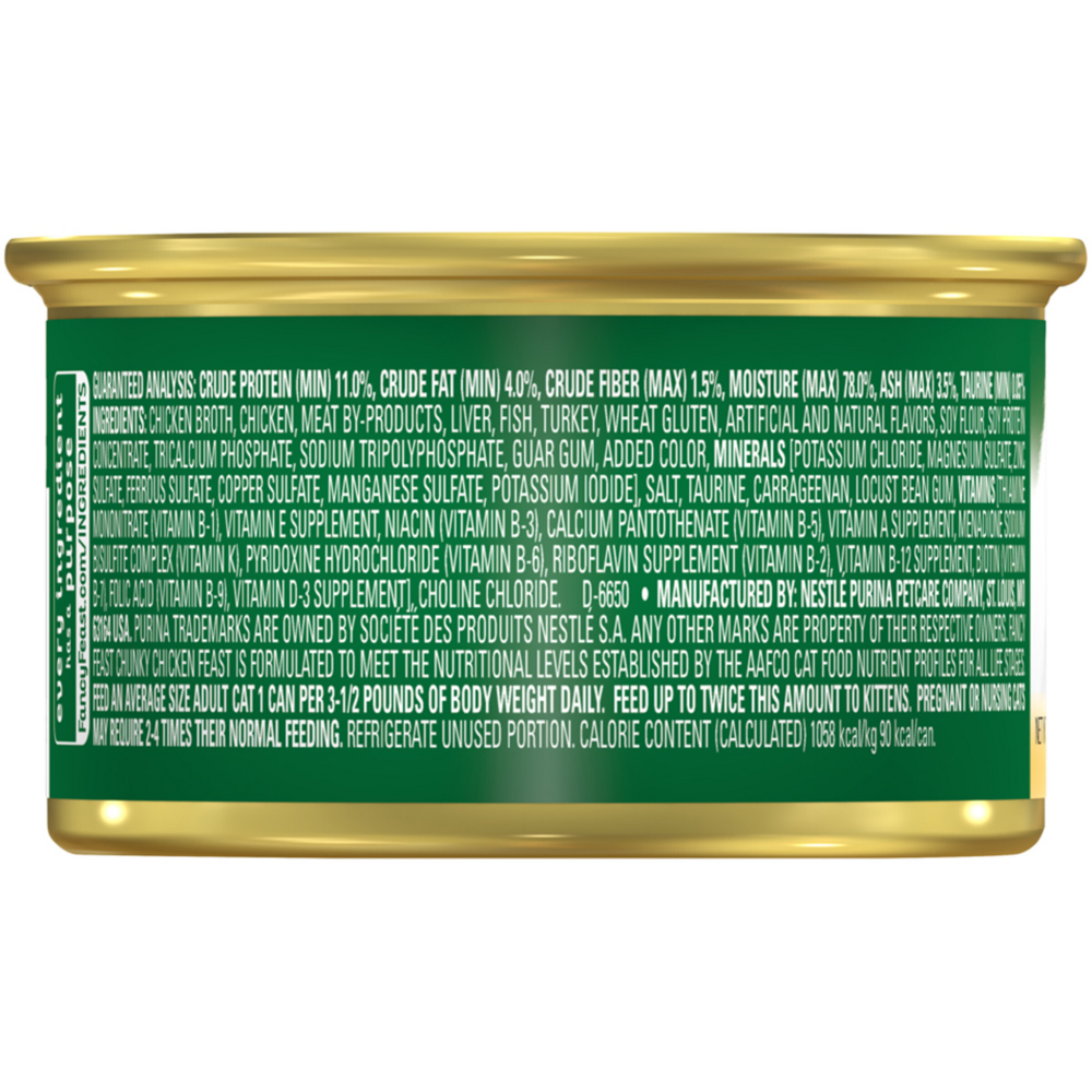 Fancy Feast Chunky Chicken Canned Cat Food