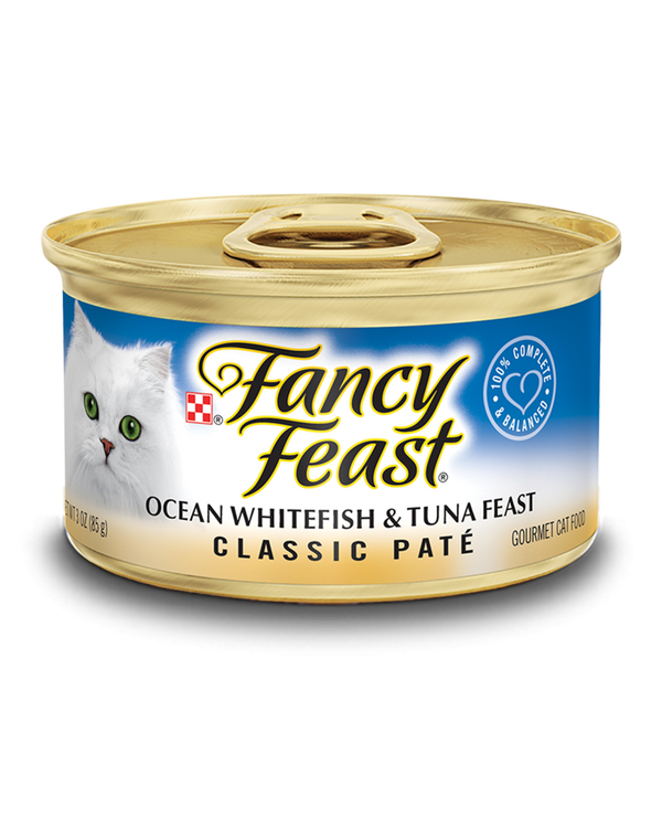 Fancy Feast Classic Ocean Whitefish and Tuna Canned Cat Food