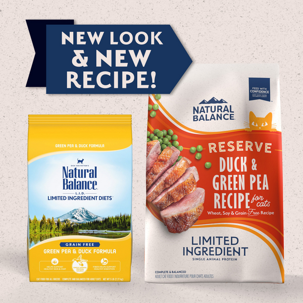 Natural Balance Limited Ingredient Reserve Grain Free Duck & Green Pea Recipe Dry Cat Food