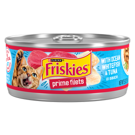 Friskies Prime Fillets with Ocean Whitefish and Tuna in Sauce Canned Cat Food