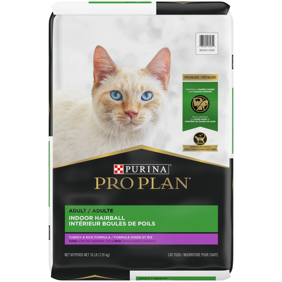 Purina Pro Plan Focus Indoor Care Turkey & Rice Formula Dry Cat Food