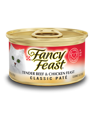 Fancy Feast Classic Tender Beef and Chicken Feast Canned Cat Food