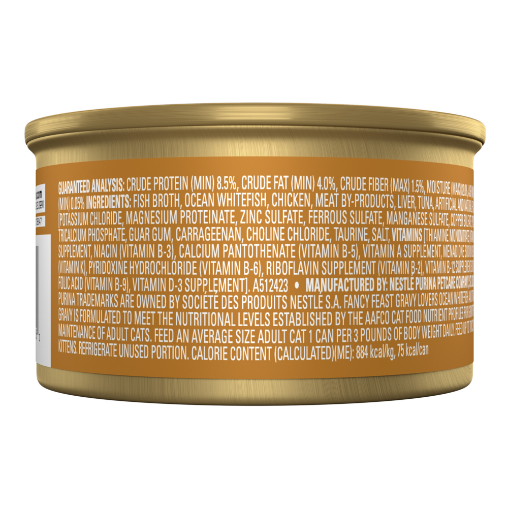 Fancy Feast Gravy Lover Whitefish Canned Cat Food