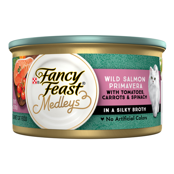 Fancy Feast Elegant Medleys Salmon Primavera Canned Cat Food