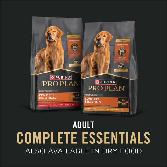 Purina Pro Plan Complete Essentials Adult Beef & Rice Entree Canned Dog Food