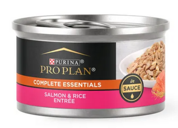 Purina Pro Plan Complete Essentials Adult Salmon & Rice in Sauce Entree Canned Cat Food