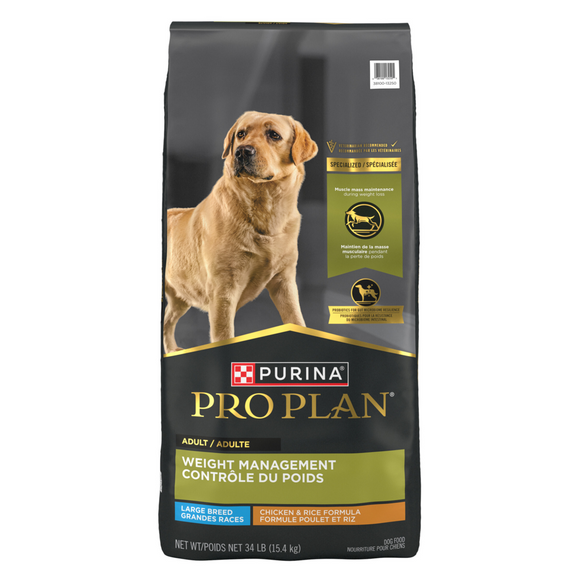 Purina Pro Plan Adult Large Breed Weight Management Formula Dry Dog Food