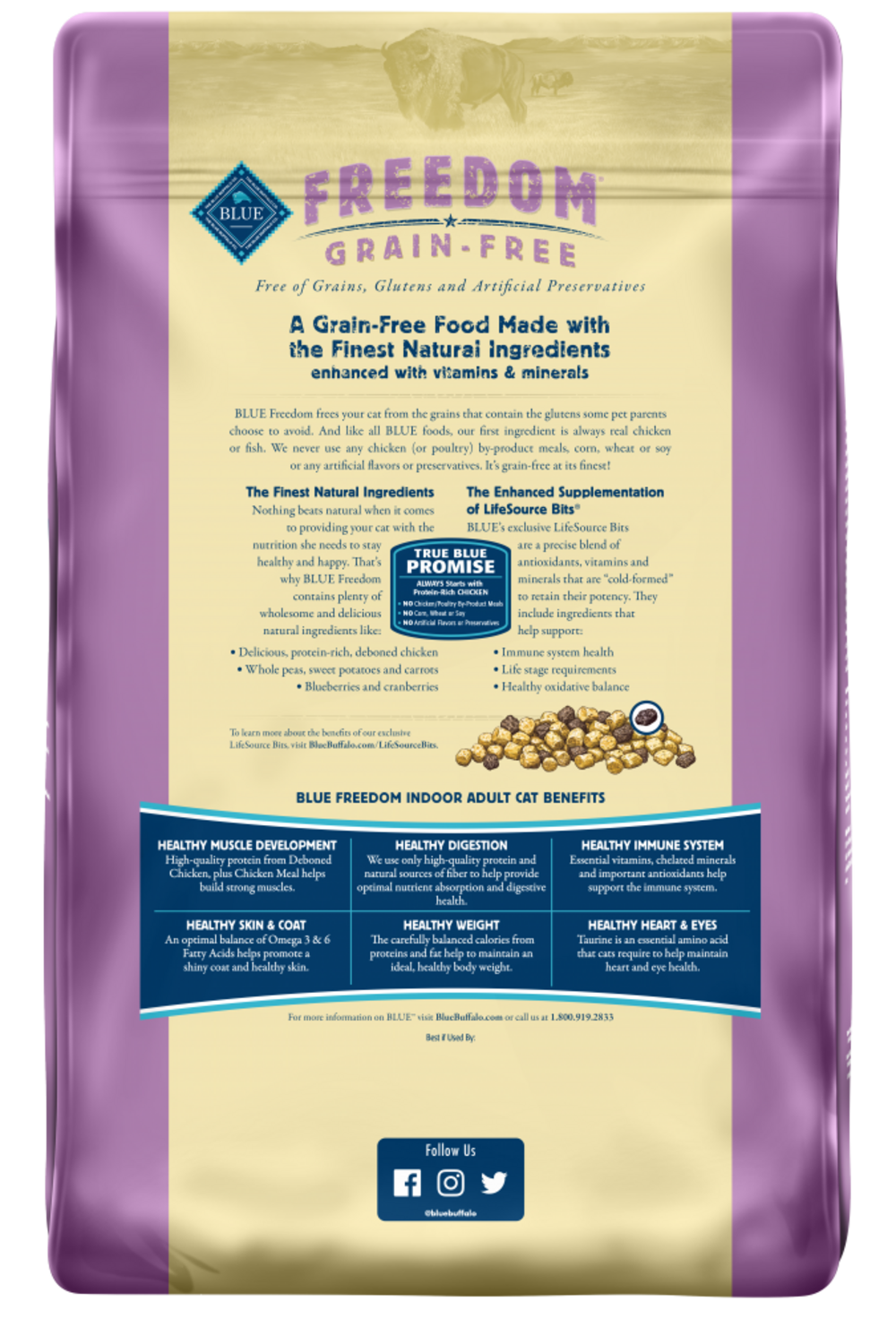 Blue Buffalo Freedom Grain-Free Indoor Adult Chicken Recipe Dry Cat Food