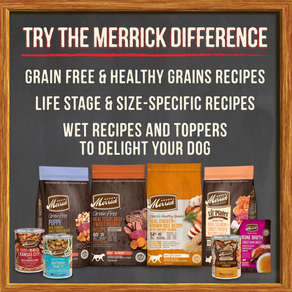 Merrick Grain Free 96% Real Beef, Lamb & Buffalo Canned Dog Food