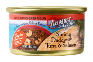 Against the Grain Shrimp Daddy with Tuna and Salmon Canned Cat Food