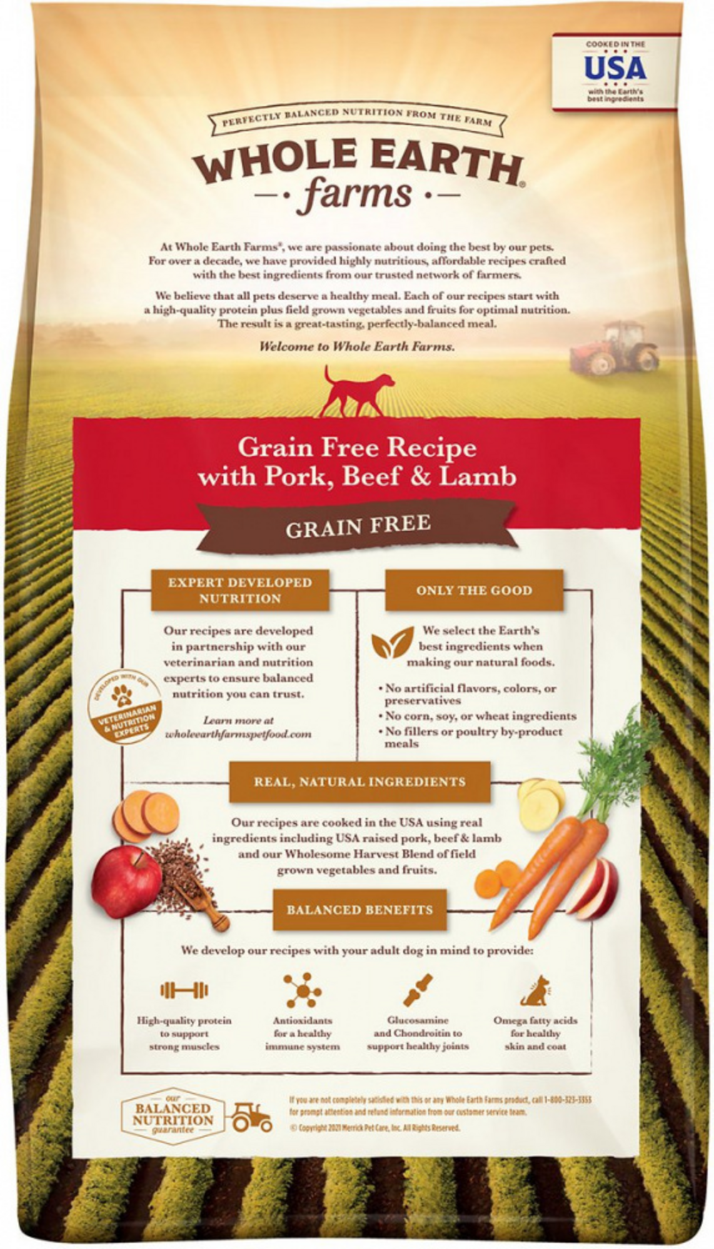 Whole Earth Farms Grain Free Recipe with Pork, Beef and Lamb Dry Dog Food