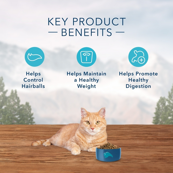 Blue Buffalo Wilderness High-Protein Grain-Free Indoor Adult Hairball & Weight Control Chicken Recipe Dry Cat Food