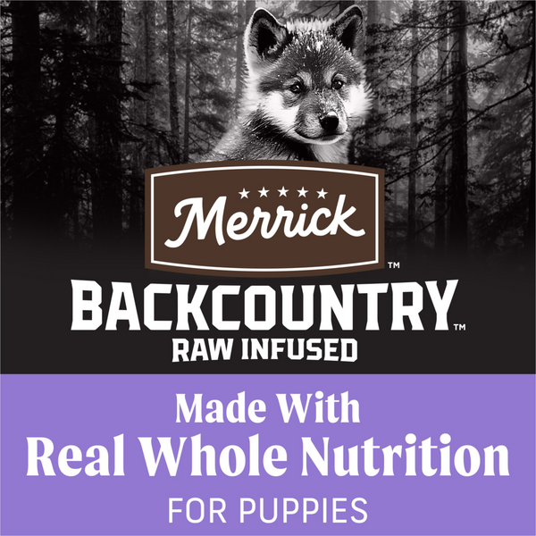 Merrick Backcountry Raw Infused Grain Free Puppy Food Recipe Freeze Dried Dog Food