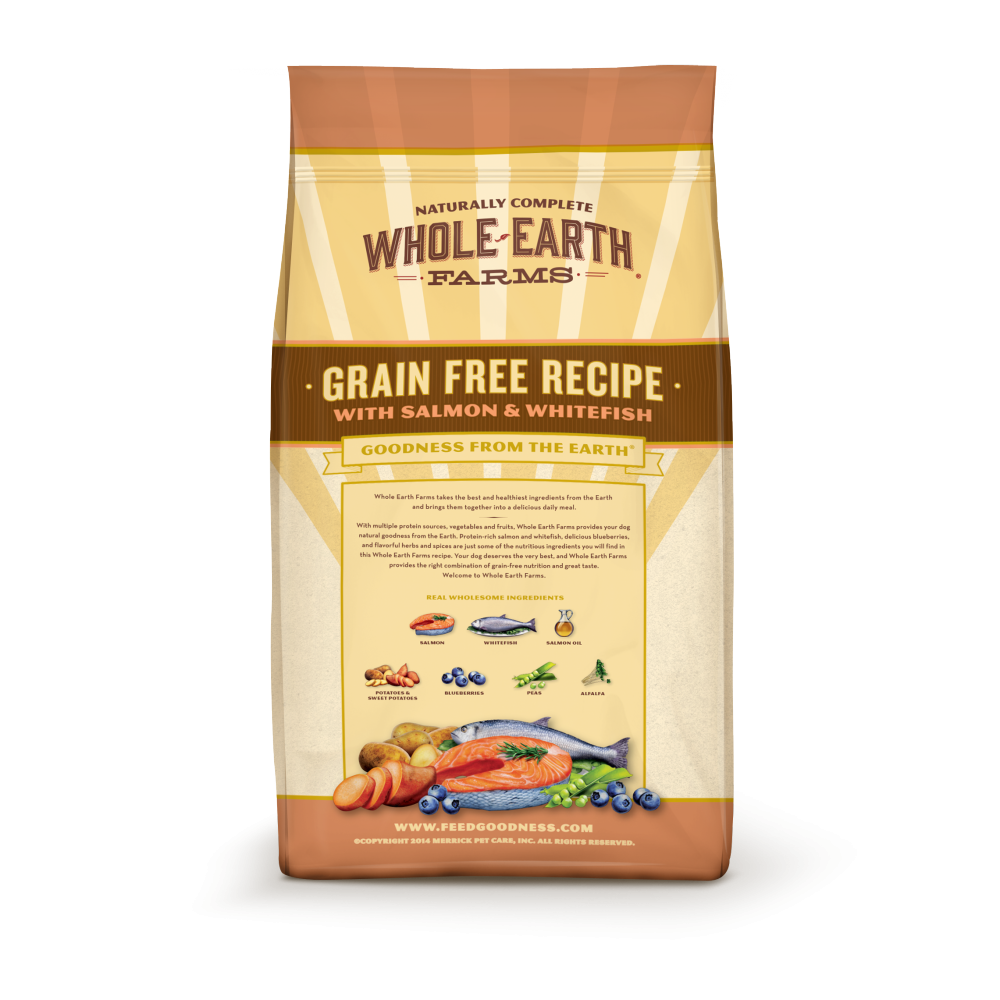 Whole Earth Farms Grain Free Recipe Salmon and Whitefish Dry Dog Food