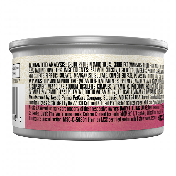 Purina Beyond Grain-Free Wild Salmon Pate Recipe Canned Cat Food