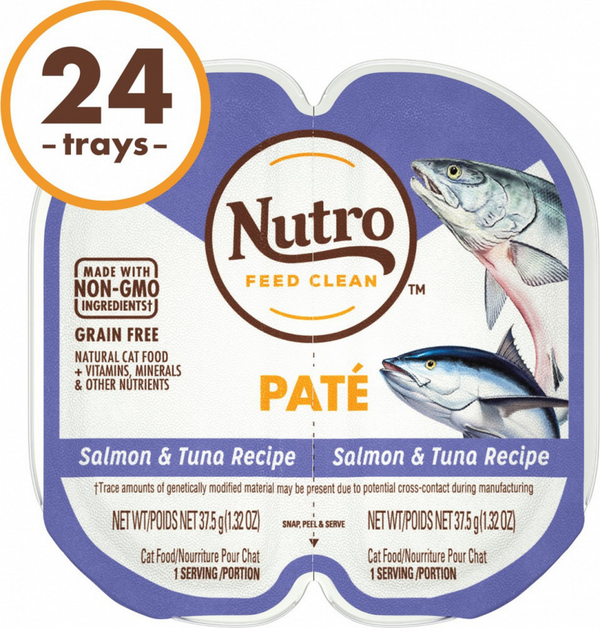 Nutro Perfect Portions Grain-Free Salmon & Tuna Recipe Cat Food Trays