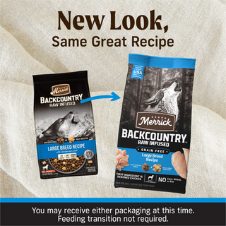 Merrick Backcountry Grain Free Dry Adult Dog Food Kibble With Freeze Dried Raw Pieces Large Breed Recipe