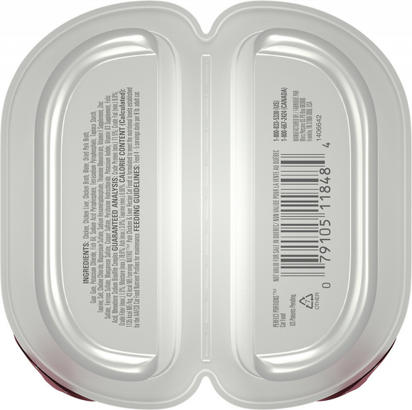 Nutro Perfect Portions Adult Grain Free Chicken & Liver Pate Wet Cat Food Trays