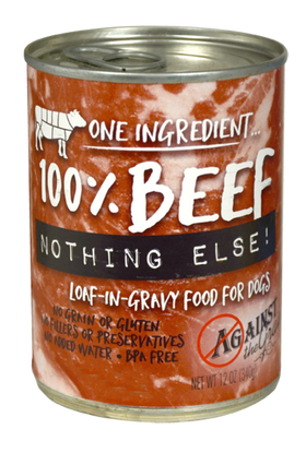 Against the Grain Nothing Else Grain Free One Ingredient 100% Beef Canned Dog Food