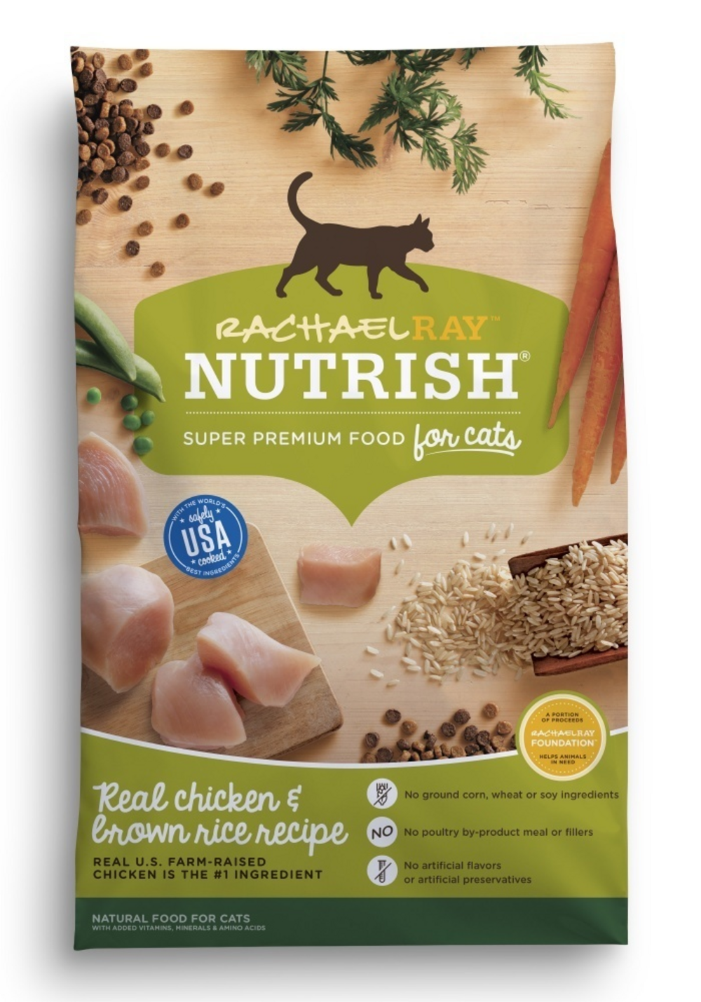 Rachael Ray Nutrish Natural Chicken & Brown Rice Recipe Dry Cat Food